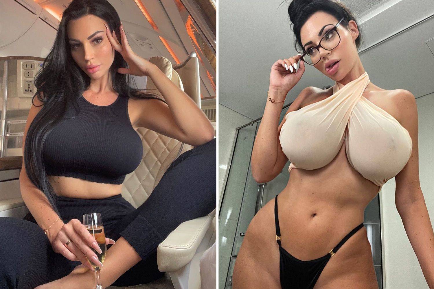 H-cup model unrecognisable since first op says I cant see my toes