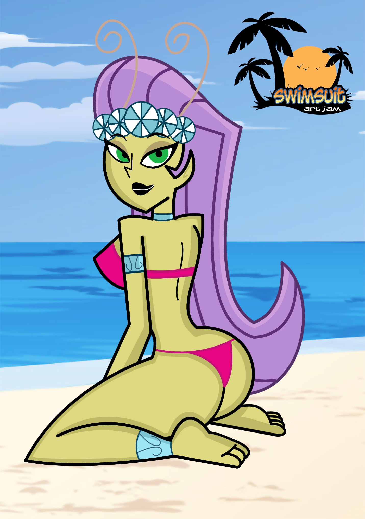 Swimsuit Jam: Princess ManDie by DaCommissioner on DeviantArt