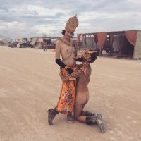 Golden nudes at burning man 1 by TheMaleNudeStock on DeviantArt