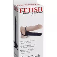 Double Trouble Strap-On Dildo met Ringen