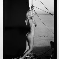 PETER LINDBERGH Large Pirelli Calendar Nude Art Photographic Image of Model Eva Herzigova Ready for Framing.