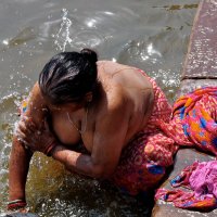 Ganga River Bathing Naked Women