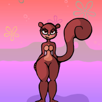 Sandy Nude by LiquidFreakStudios on Newgrounds