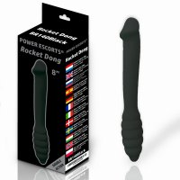 Silikon-Doppeldildo Schwarz