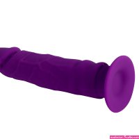 Dildo paars siliconen met zuignap