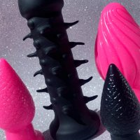 Black Spiked BDSM Dildo SLXL